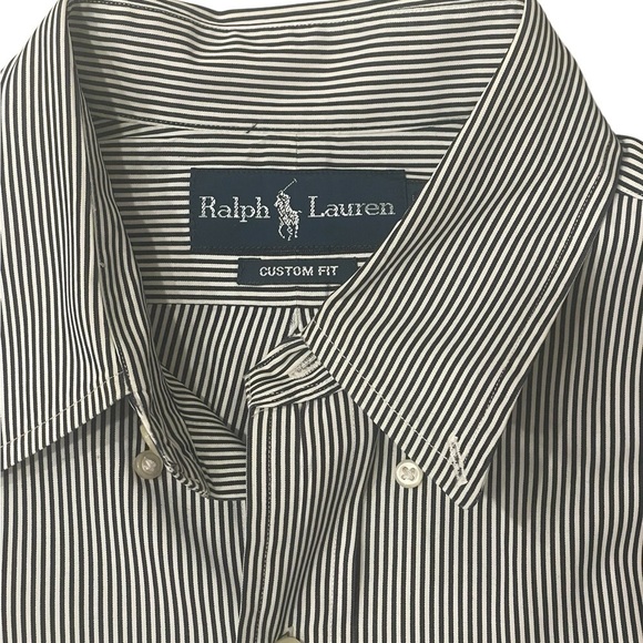 RALPH LAUREN | Striped Custom Fit Shirt | Size 15.5 Neck - Picture 4 of 10
